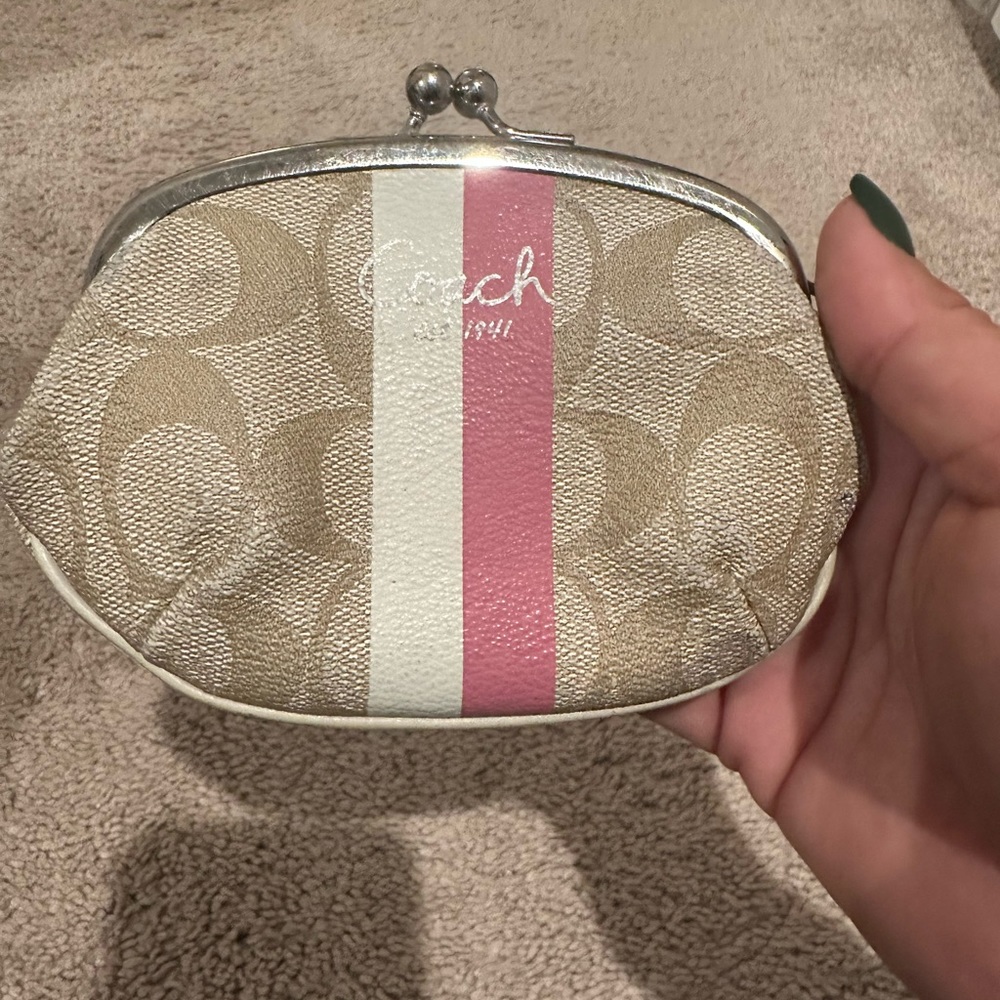 COACH, Signature Fabric, Coin Purse